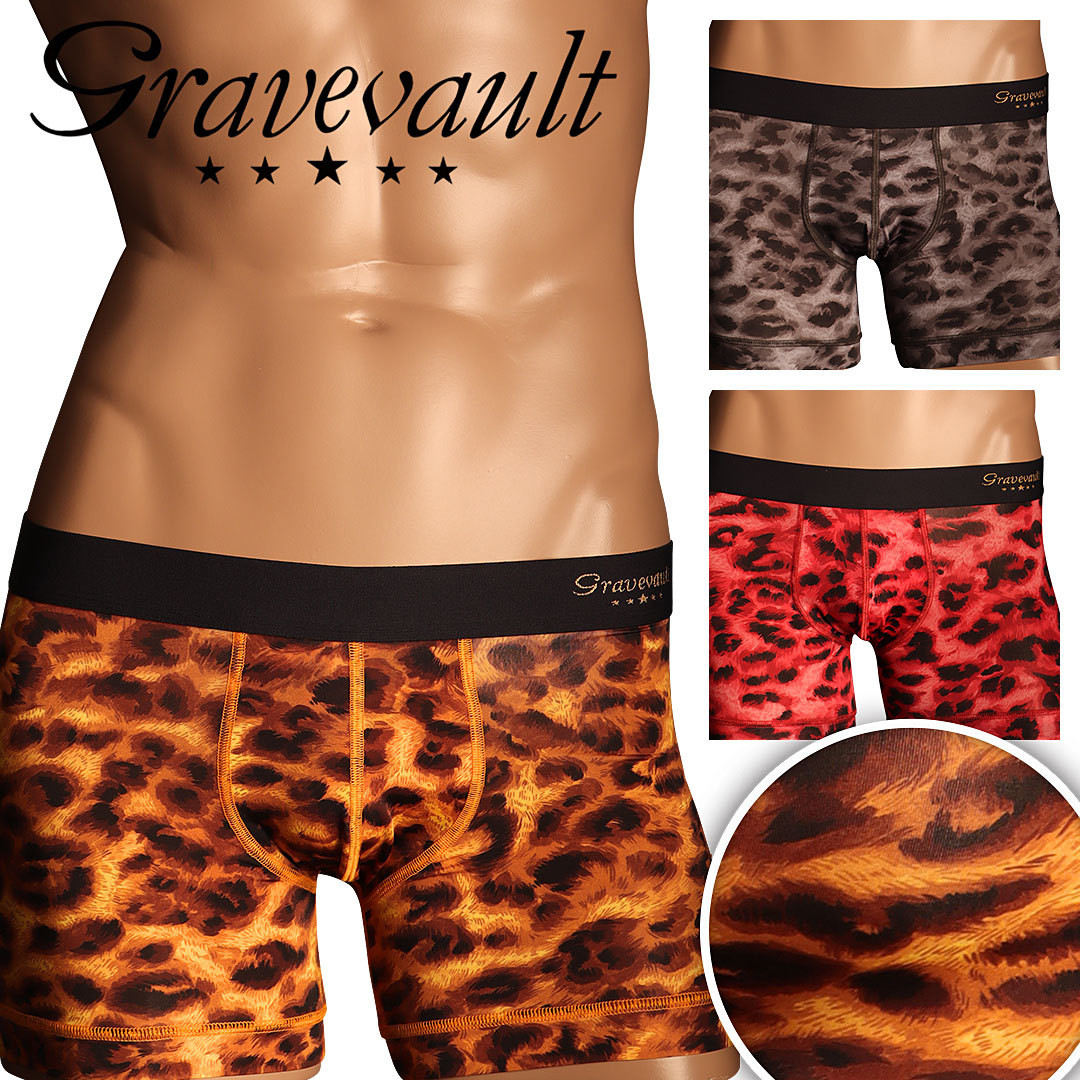 LEOPARD メンズ ショート ボクサーパンツ