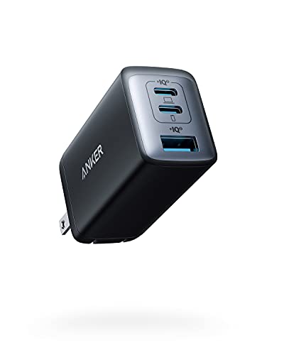 Anker PowerPort III 3-Port 65W Pod (USB PD 充電器 USB-A & USB-C 3ポート)【独自技術Anker GaN II採用 / PD対応 /