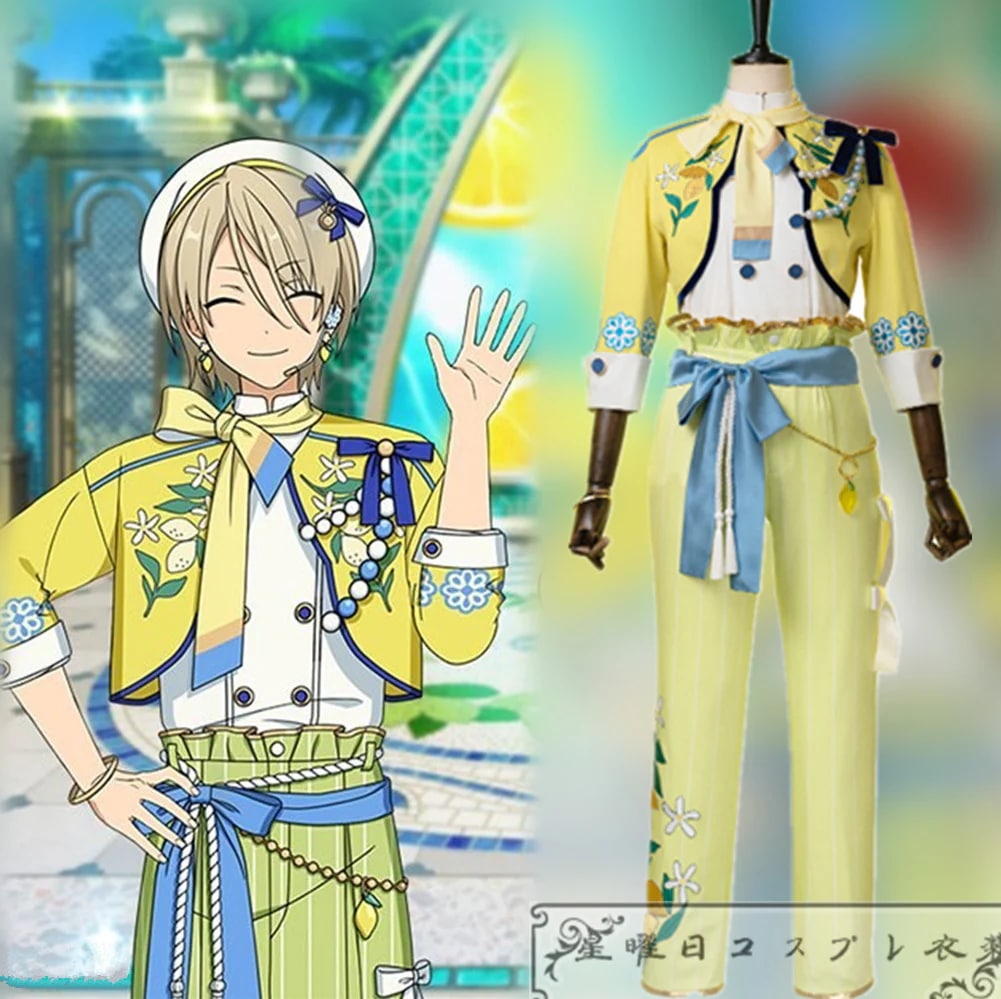 あんスタ 夏香る！黄色いサマースパークル 白鳥藍良 天城一彩 礼瀬マヨイ 風早巽 コスプレ衣装 コスチューム