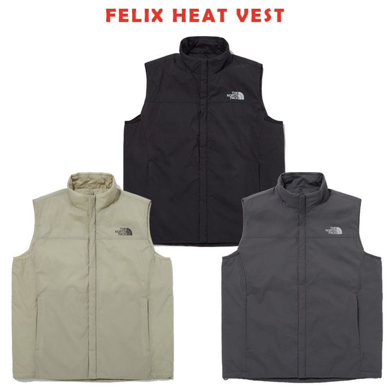 韓国正規品保証 関税負担なし NV3NP70A FELIX HEAT VESTデイリー 基本 着装 男子 女子 人気 韓国 ファッション 男女共用 アウトドア