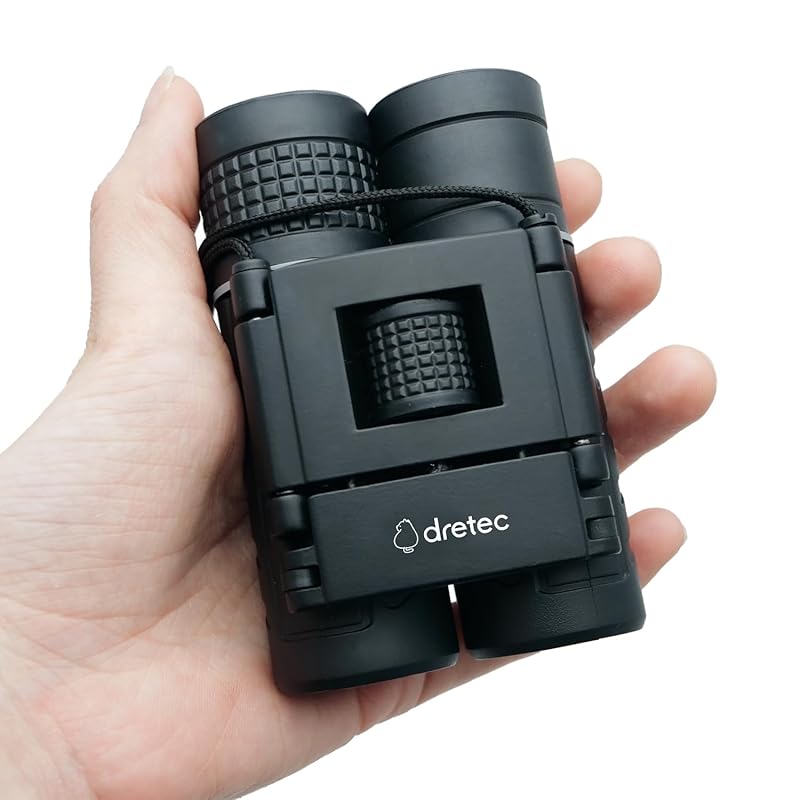 ドリテック(dretec) [手のひら軽量168g] 双眼鏡 ライブ用 明るい 軽い 高級プリズムBaK4使用 明瞭設計 ライブ コンサート バードウォッチング 観劇 音楽鑑賞 子供