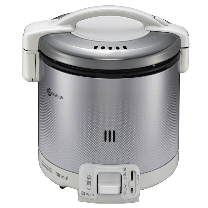ガス炊飯器 こがまる 炊飯専用 5合 グレイッシュホワイト プロパンガス用 RR-050FS-A-W-LP