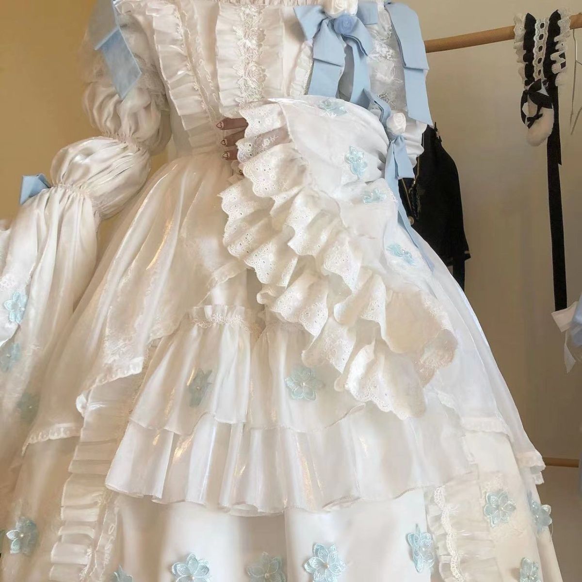 和服コスチュームコスチュームクリスマス衣装cosplay二次元cos パーティー 貴族風 ゴシック ラブリー ホルターネック レ JSKホルター 公主メイド服洋装