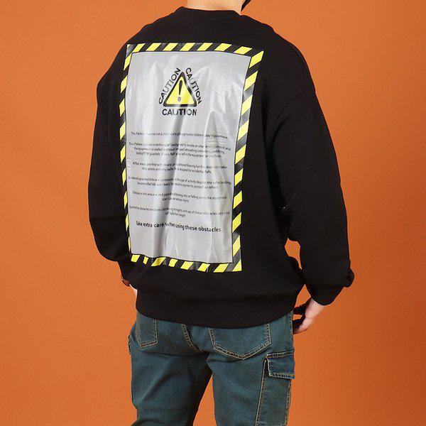 WWF 男性 ビッグサイズ クッション ラベル スウェットシャツ MTM ~3XL