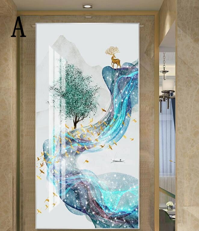 お手頃価格 鹿 北欧絵画 アートパネル 装飾画 壁掛け 壁画 インテリア 装飾画 美術品 風景画 風水画 tbq390