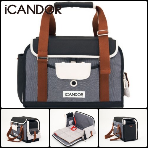 **M/Lサイズ展開** アイバック ペット ショルダーバック iBAG SHY NAVY