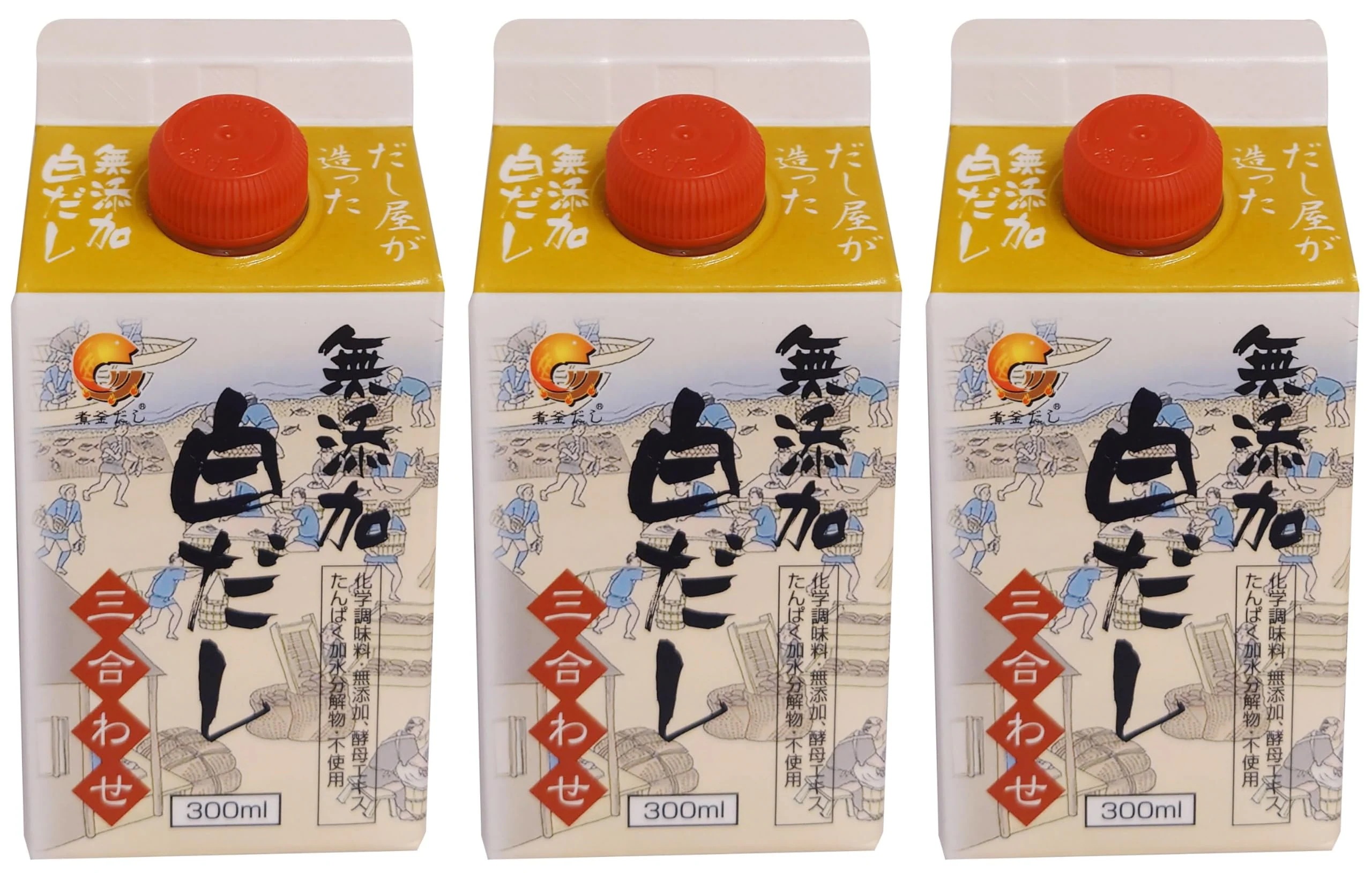 マエカワ 新容器に移行中　だし屋が造った　無添加 白だし 三合わせ 300ml×3本