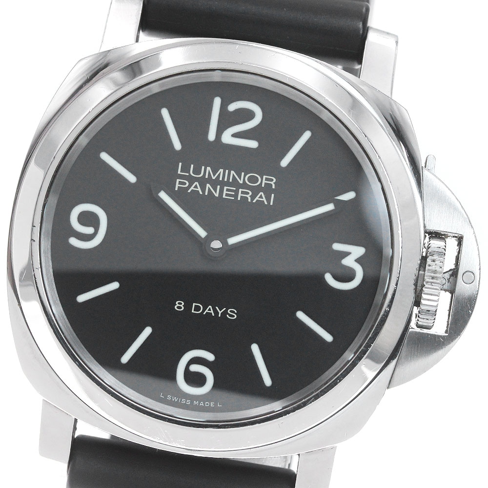 パネライ PANERAI PAM00560 ルミノールベース 8DAYS アッチャイオ 手巻き メンズ _849714【中古】