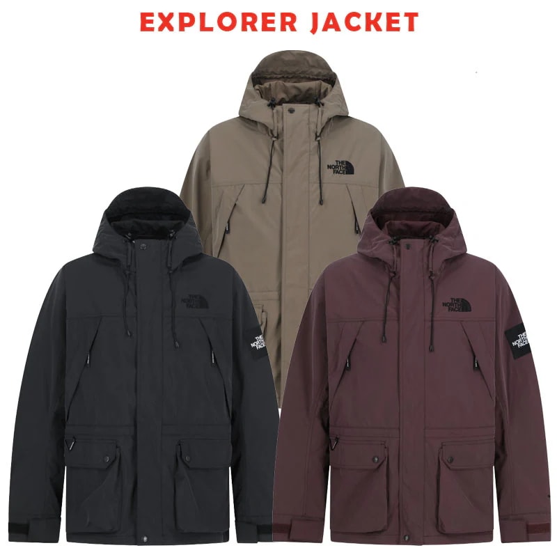 韓国正規品保証 関税負担なしNJ2HR54J EXPLORER JACKETデイリー 基本 着装 男子 女子 人気 韓国 ファッション 男女共用 アウトドア