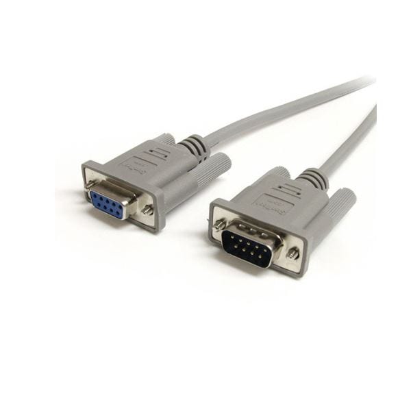（まとめ）StarTech.com RS232Cシリアルストレートケーブル 7.6m 延長用 ミニD-Sub 9ピン オス/メス グレー MXT100_25 1本 (×5セット)