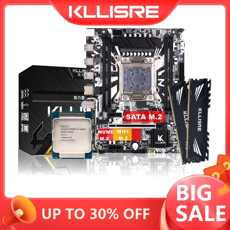 KllisreX99マザーボードコンボキットセットLGA2011-3 Xeon E5 2630 V3