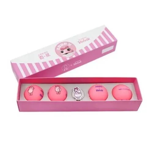 JINRO ヒキガエル ビビッド ロング 4ピース + ボールマーカーセット(PINK)