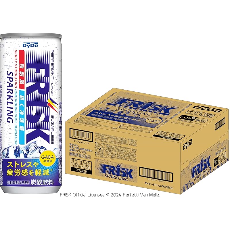 即納ダイドー フリスク スパークリング 250ml x 30個