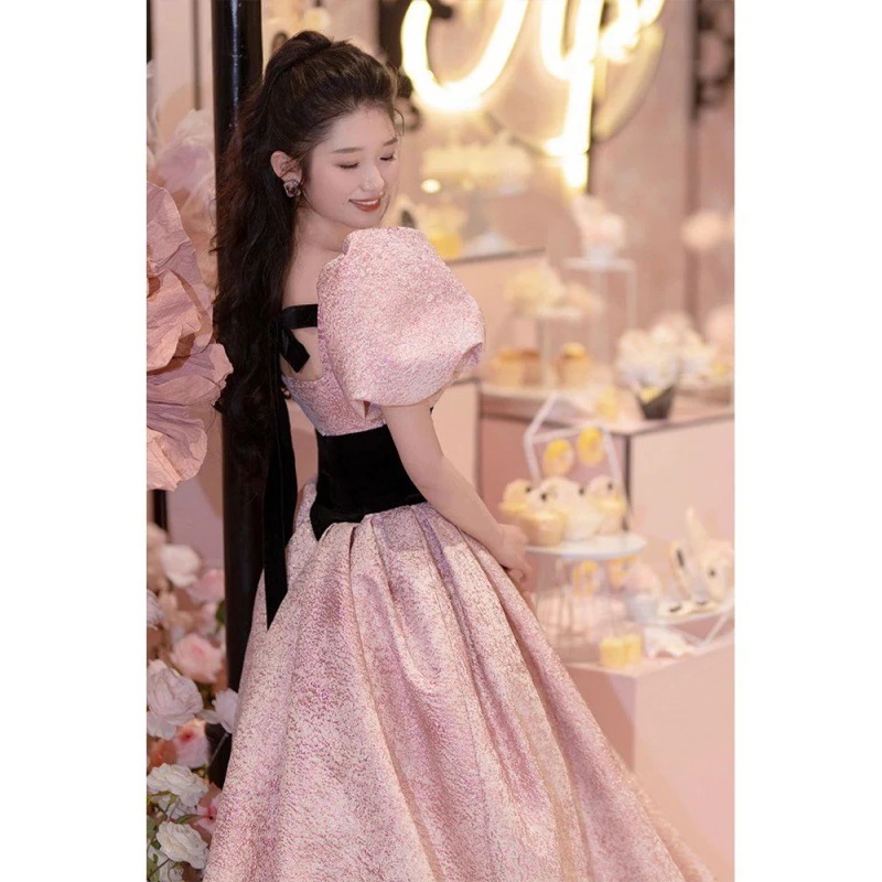 ウェアブライダル婚約ドレス2025エレガントな気質宴会ドレスワンピースドレスその他 ワンピースドレス