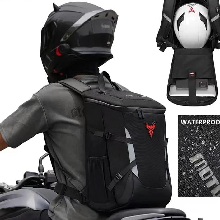 オートバイのバックパック,防水,スポーツ,アウトドア,ビジネス,旅行,ラップトップ,28l
