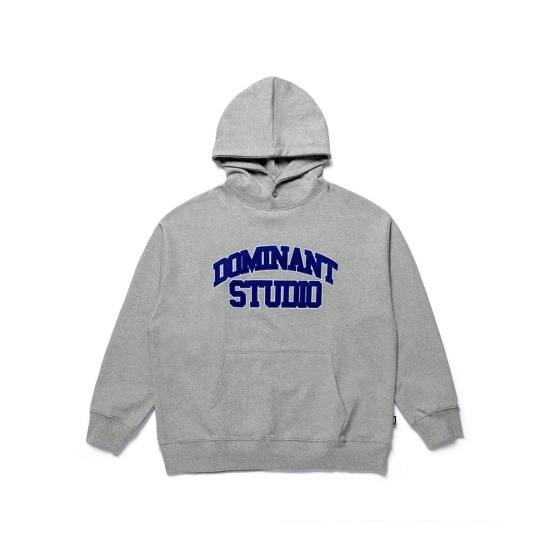 [未来少年ユビン着用スタジオ刺繍オーバーフィットフード] スタジオ刺繍オーバーフィットフード_グレー