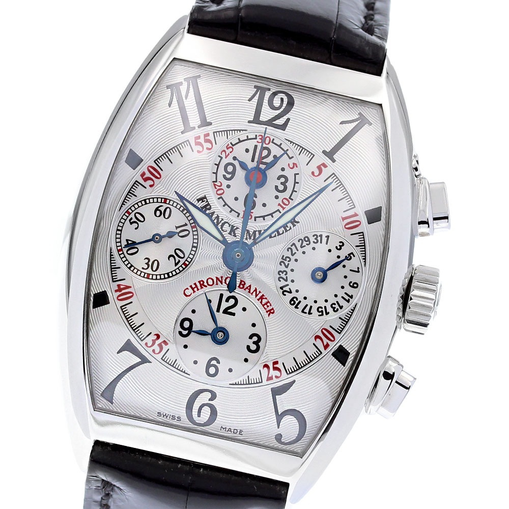 フランクミュラー FRANCK MULLER 7850CCMB トノーカーベックス クロノバンカー 自動巻き メンズ 良品 内箱・保付き メーカーOH済_819378【中古】