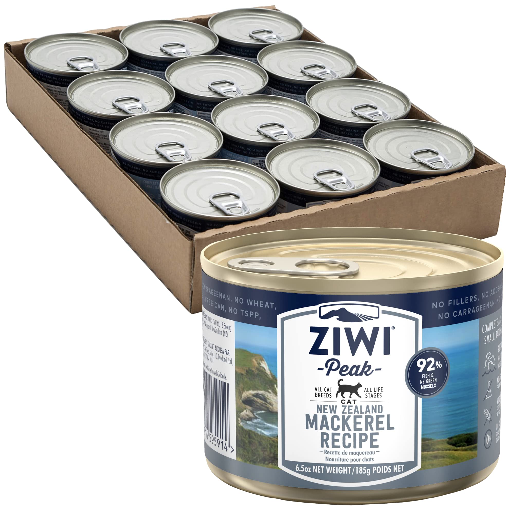 Ziwipeak ZIWI ピーク キャット缶 マッカロー 185g×12缶