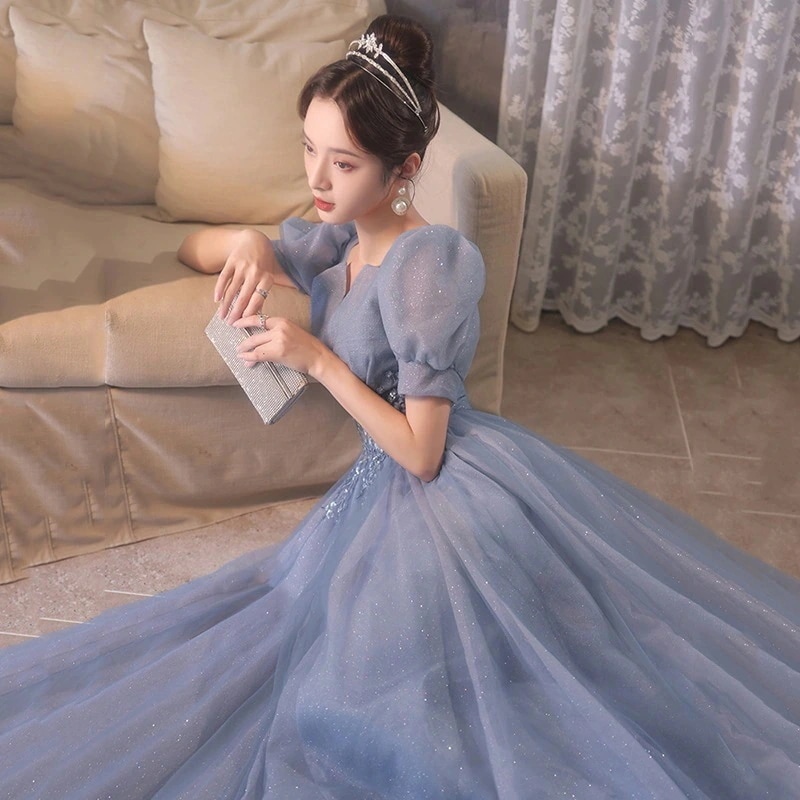 人気 2024新作 おしゃれ パーティードレス 結婚式ワンピース 演奏会 ドレス 気質 ウェディングドレス 花嫁ロングドレス 卒業式 成人式 ワンピース