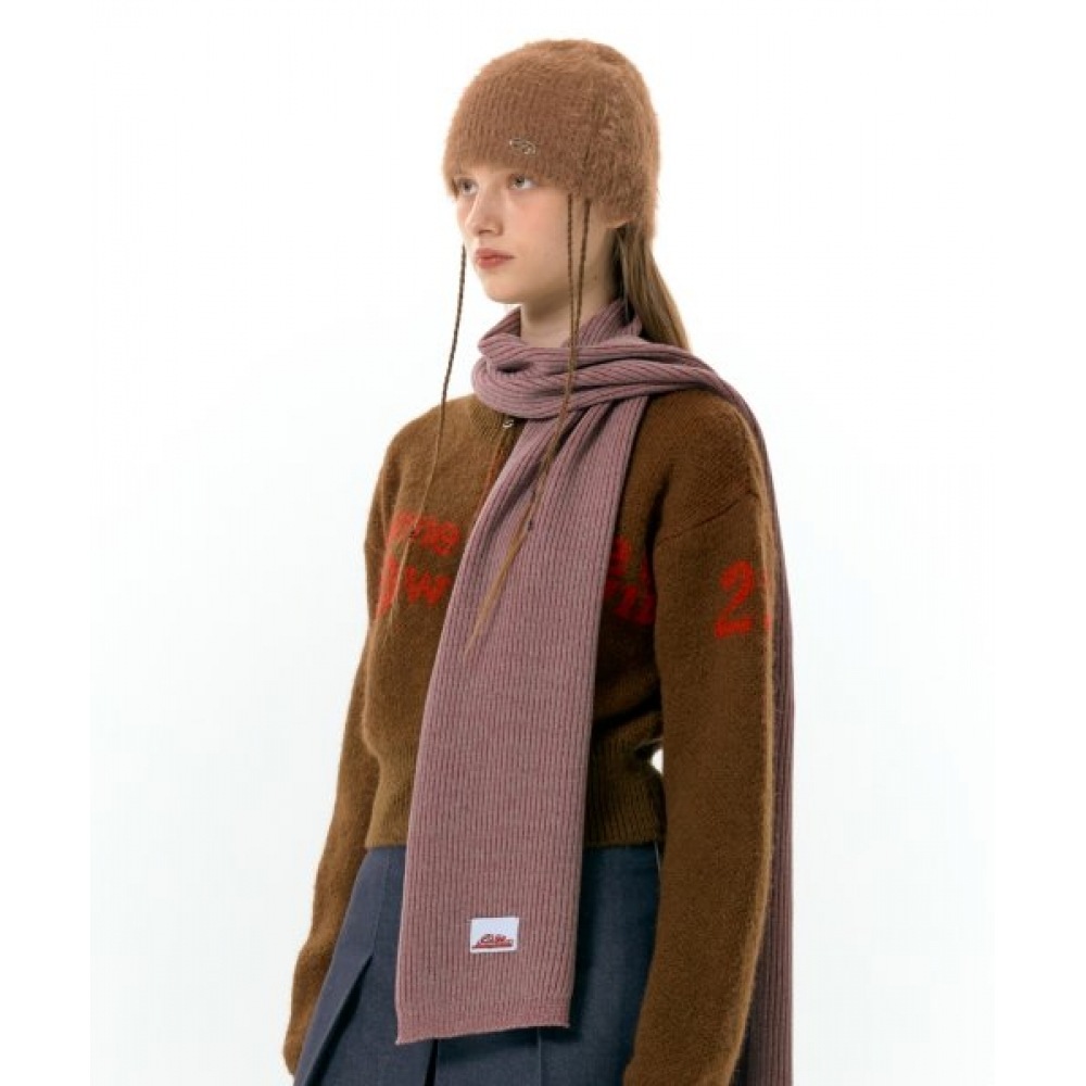 AMES-ワールドワイドツートンマフラーバーガンディ