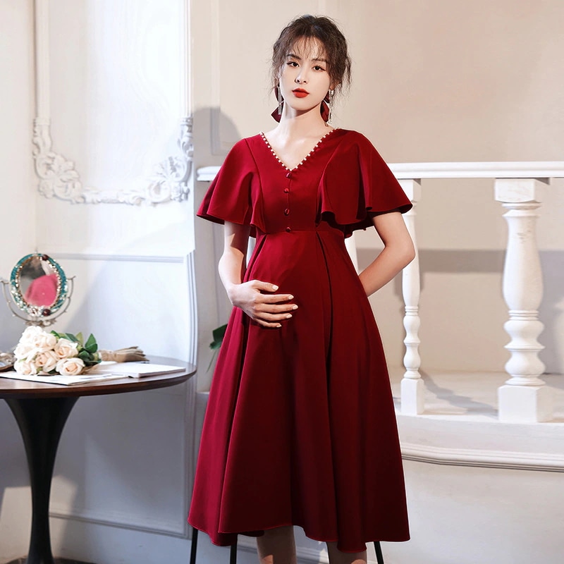 女性のために腹を覆う大きなサイズの服秋と冬の花嫁ウェディングドレスハイウエストファット バックドアカジュアルエンゲージメント