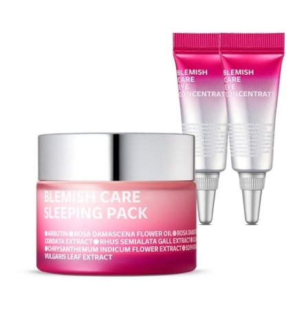 ブレミッシュケア スリーピングパック 50ml + アイコンセントレート 3ml x 2p