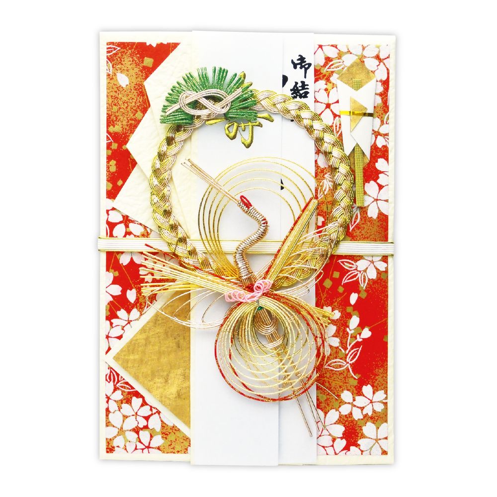 （まとめ買い）ササガワ 新金封 祝用 特大判 ご祝儀袋 婚礼 結婚式 1枚入 27-5565 [x5]