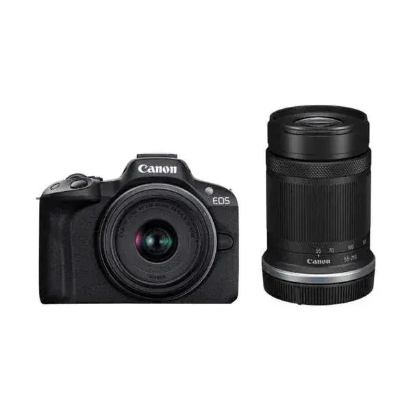 キヤノン カメラ ミラーレス一眼カメラ EOS R50 ダブルズームキット ブラック Canon