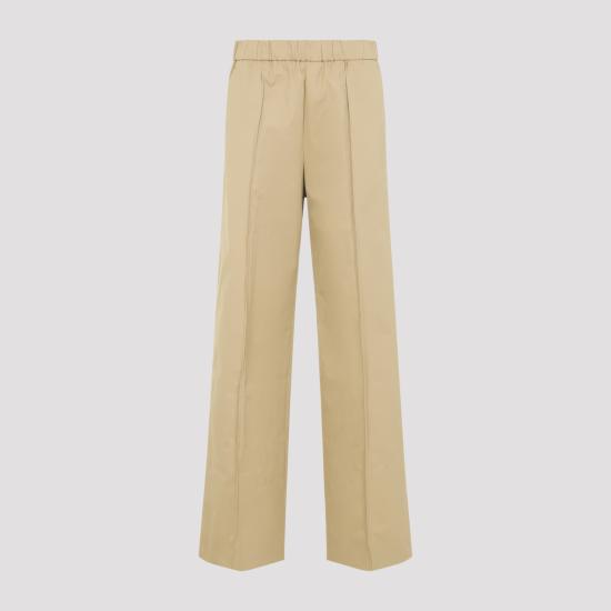 JIL SANDER Women Straight Pants J02KA0180 J45322 236 DARK SAND