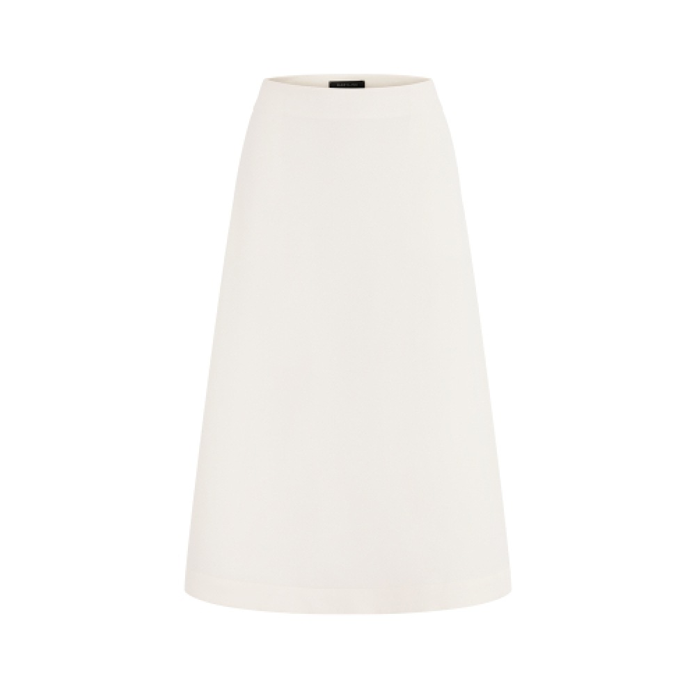 MARYLING ウールブレンド Aラインニットミディスカート DFFMGSK08WHT