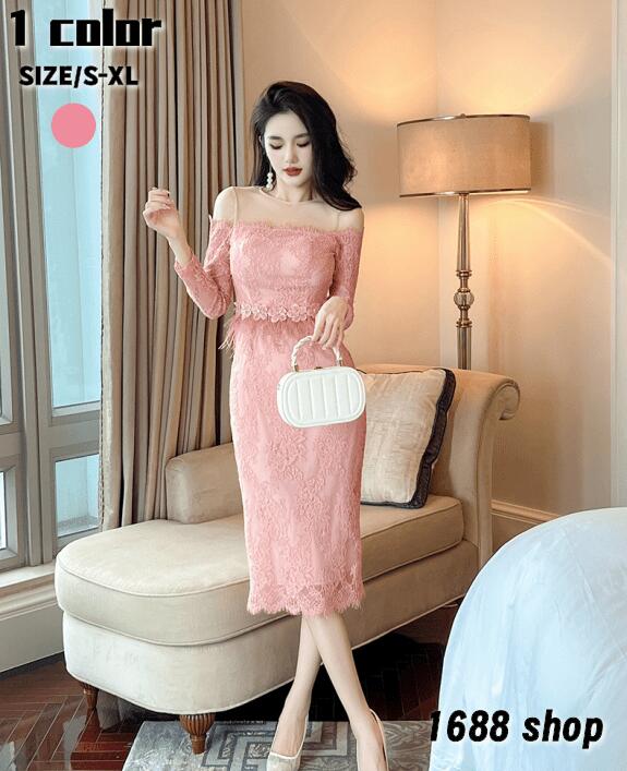 早割価格2025 タイトワンピース 姫系ワンピース　シンプル　ワンピース インポート ひざ丈 ミドル丈 エレガント　韓国ファッション シンプル Vネック パーティドレス 長袖　お嬢様 セクシー ミニワ