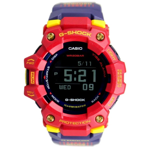 カシオ G-SHOCK ジーショック 腕時計 メンズ FC Barcelona Matchday コラボ G-SQUAD Bluetooth GPS GBD-100BAR-4