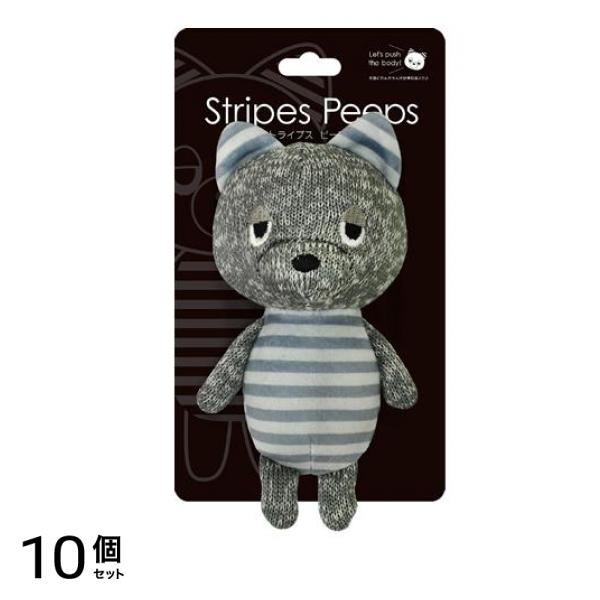 犬用おもちゃ ストライプスピープス ねこ SP-02 1体入 10個セット