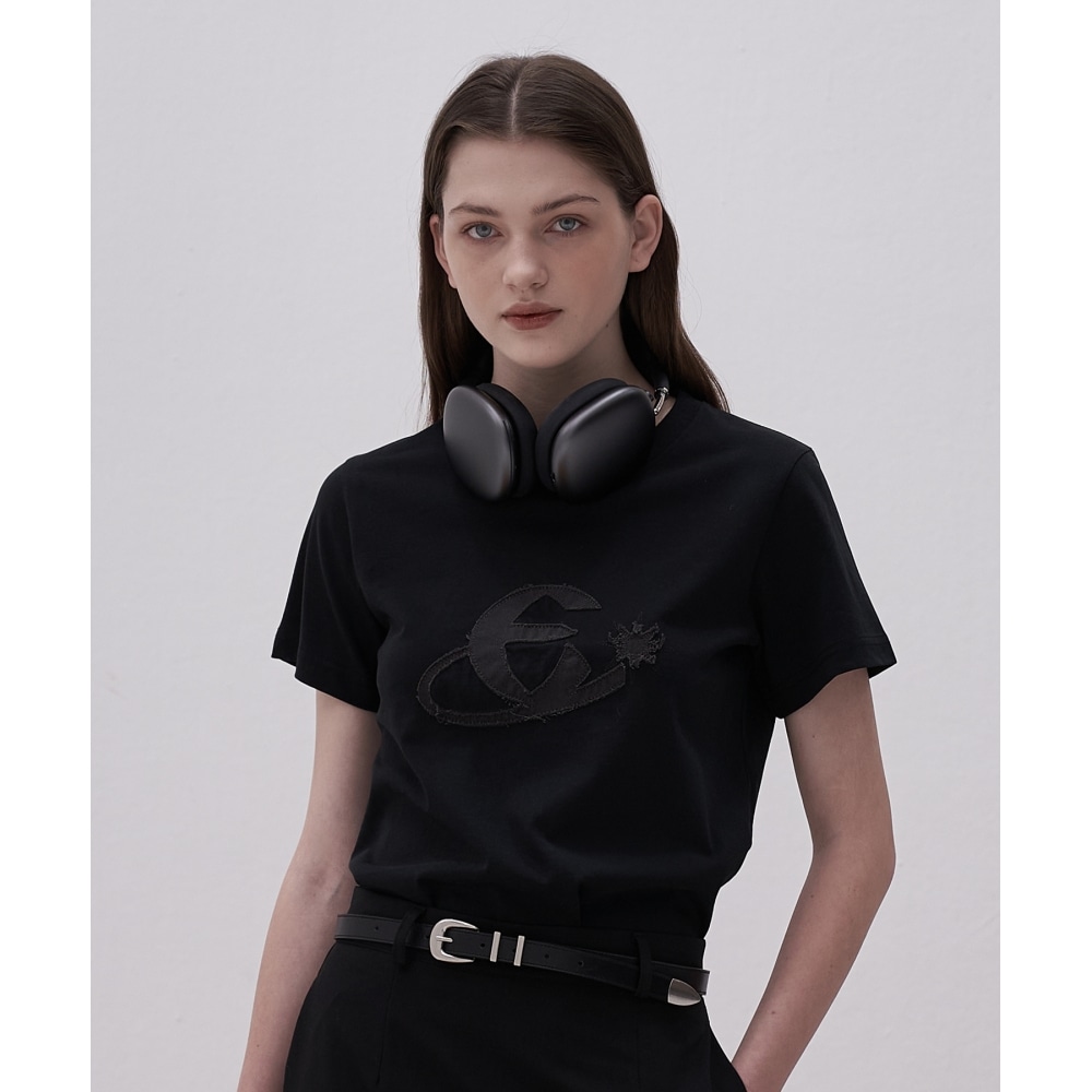 ELLIOTI エッセンシャル ロゴ Ts_ブラック