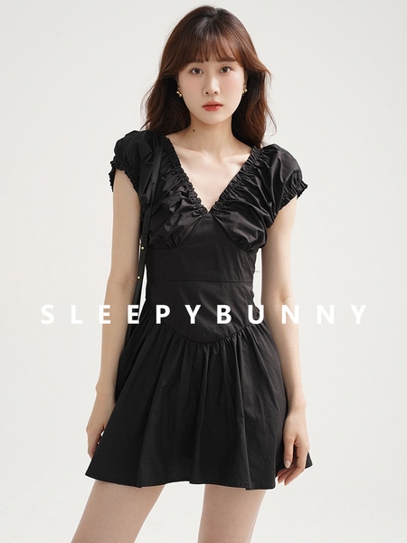 眠いウサギの木の耳年齢を軽減する夏通気性ドレス