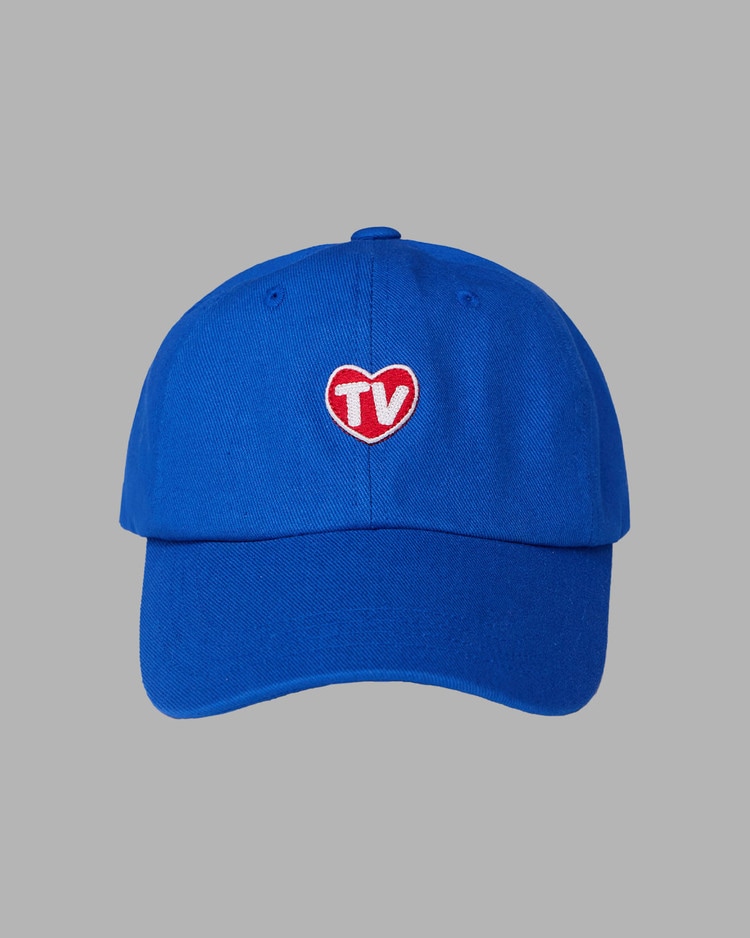【THE MUSEUM VISITOR】 TV HEART LOGO BALLCAP : BLUE