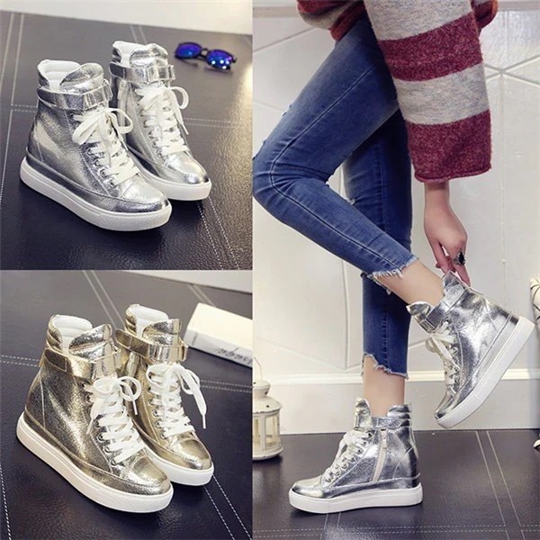 【2点購入で10％OFF】スニーカー レディース ハイカット カジュアルシューズ ヒップホップシューズ ダンスシューズ 厚底スニーカー インヒール 厚底 hiphop 5,494円