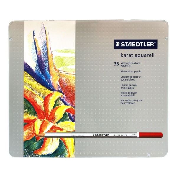 最終決算 ステッドラーカラト アクェレル 水彩色鉛筆36色 125M36 画材