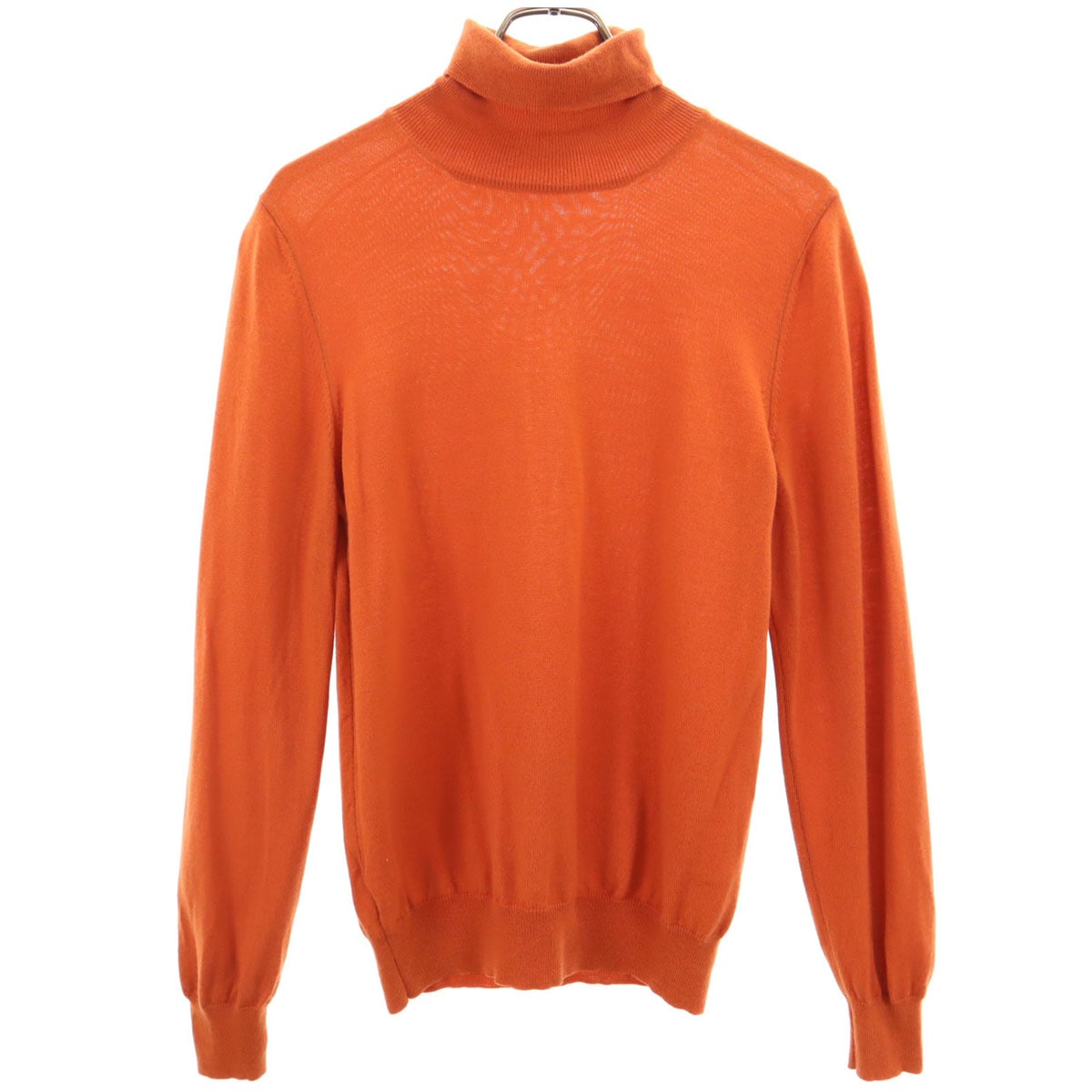 Gran Sasso グランサッソ イタリア製 長袖 タートルネック セーター 46 オレンジ ニット メンズ 古着
