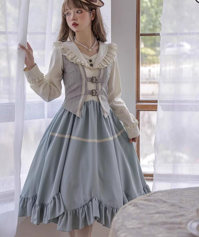 新作入荷！！！最新のデザインは超Lolita系 ワンピース　jsk　OP　日常　写真　舞台　変装ロリータ トップス 萌え レディース ゴスロリ ロリータファッション　変装　トップス 吊りスカート ワン