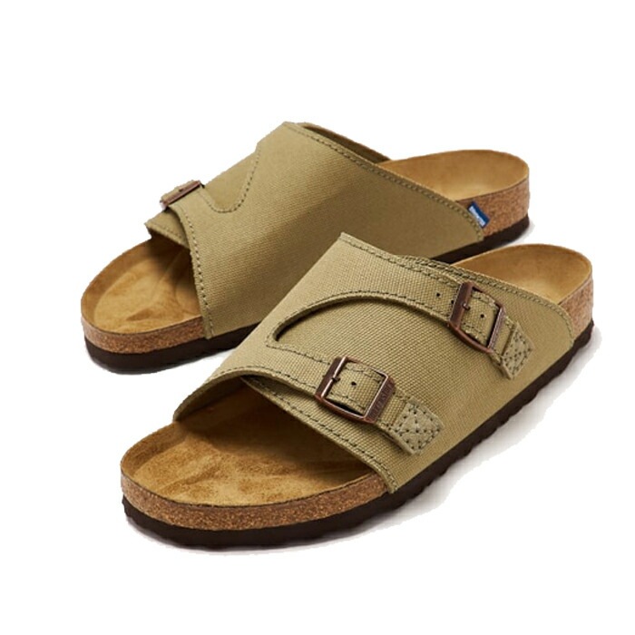 Zurich Canvas 1028755 レギュラー メンズ サンダル 普通幅 フェードカーキ グリーン