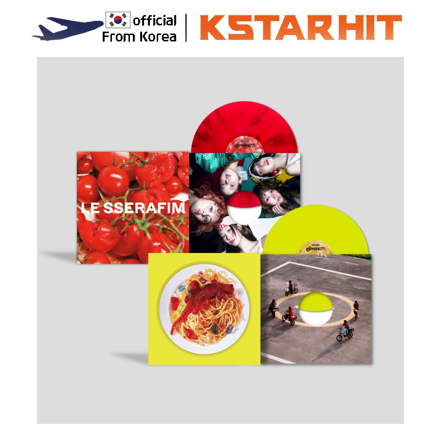 【2種選択】 (Vinyl Ver.) LE SSERAFIM - SPAGHETTI (1st Single Album)