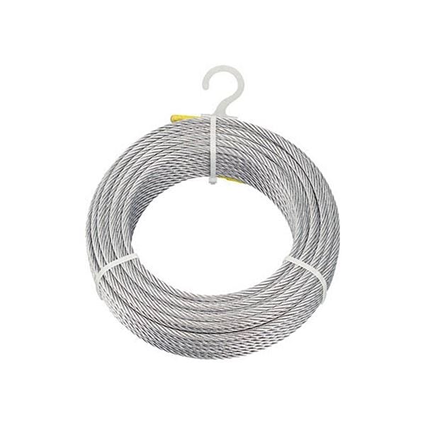 メッキ付ワイヤロープ Φ6mmx50m CWM-6S50 1本