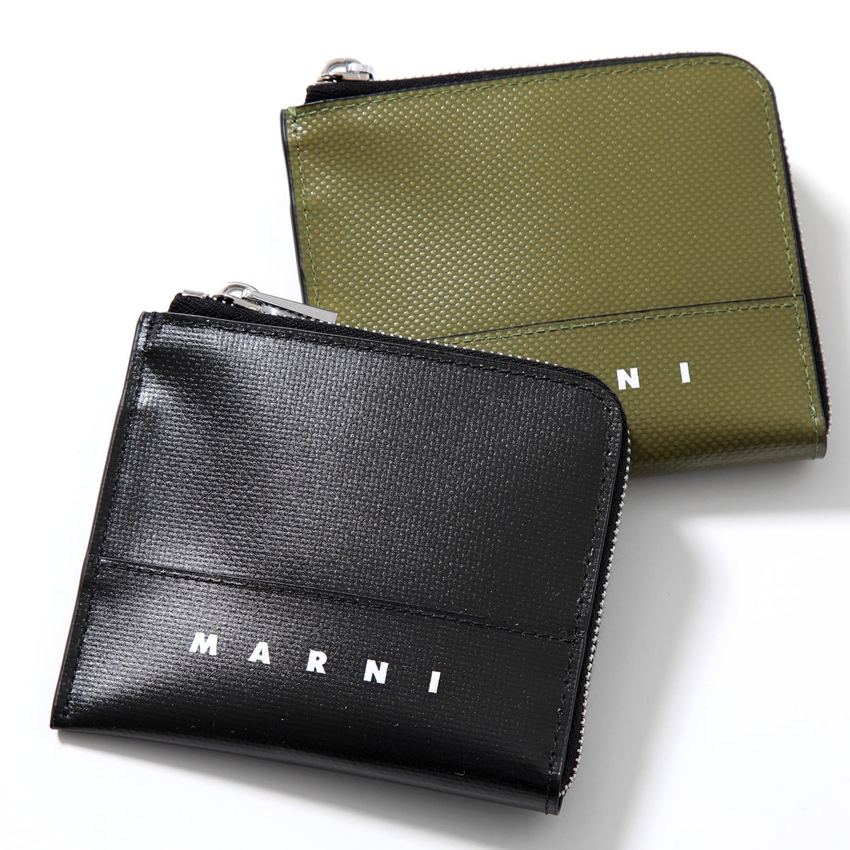 MARNI マルニ コインケース PFMI0075A0 P5769 レディース ミニ財布 カードケース L字ファスナー アラウンド ジップ ロゴ カラー2色コインケース
