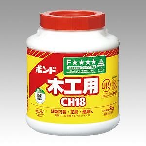 （まとめ買い）コニシ ボンド木工用CH18 3kg #40140 00004943 [x3]