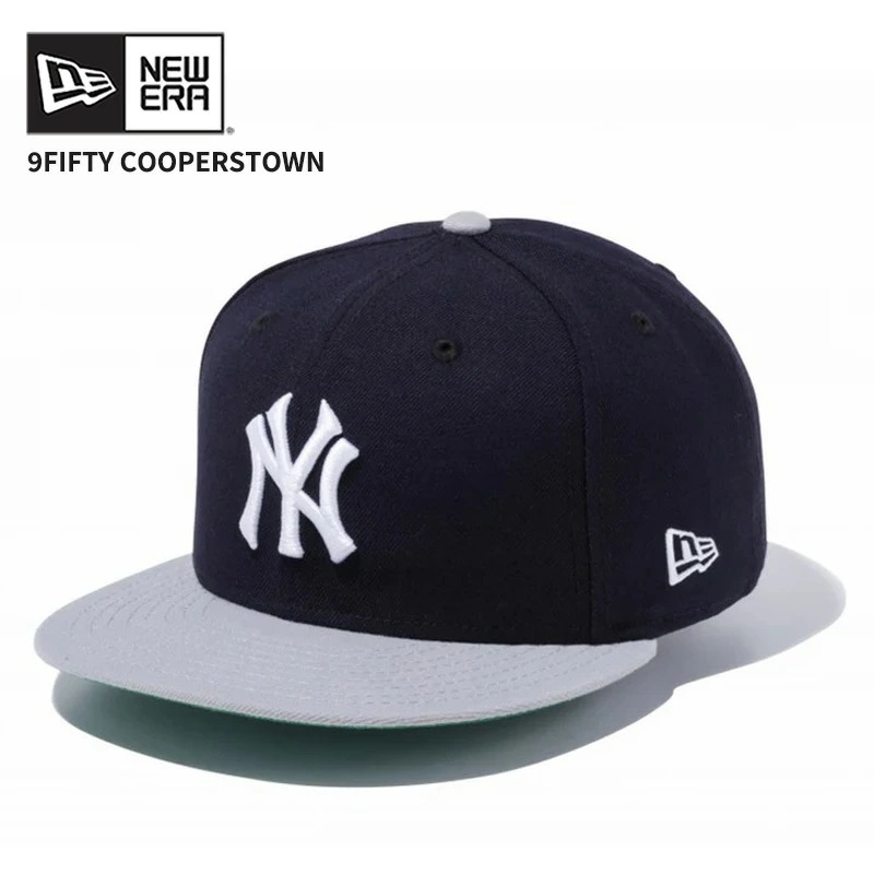 ニューエラ キャップ メンズ 帽子 NEW ERA 9FIFTY クーパーズタウン ヤンキース ネイビー × ホワイト グレーバイザー 14524945