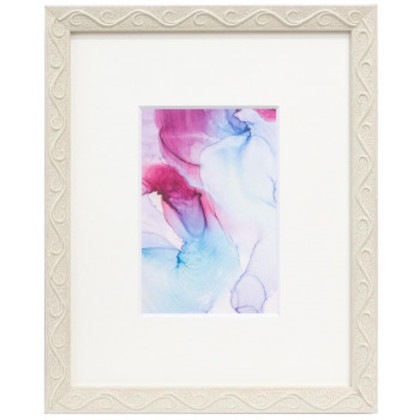 ラーソン・ジュール ハガキサイズ用マット付き額縁 ラ・メール 白 ACMT-DB56101