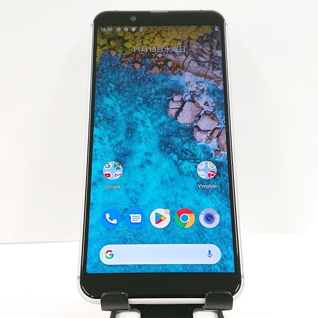 Android One S7 S7-SH Y!mobile シルバー 送料無料 本体 c08406 【中古】