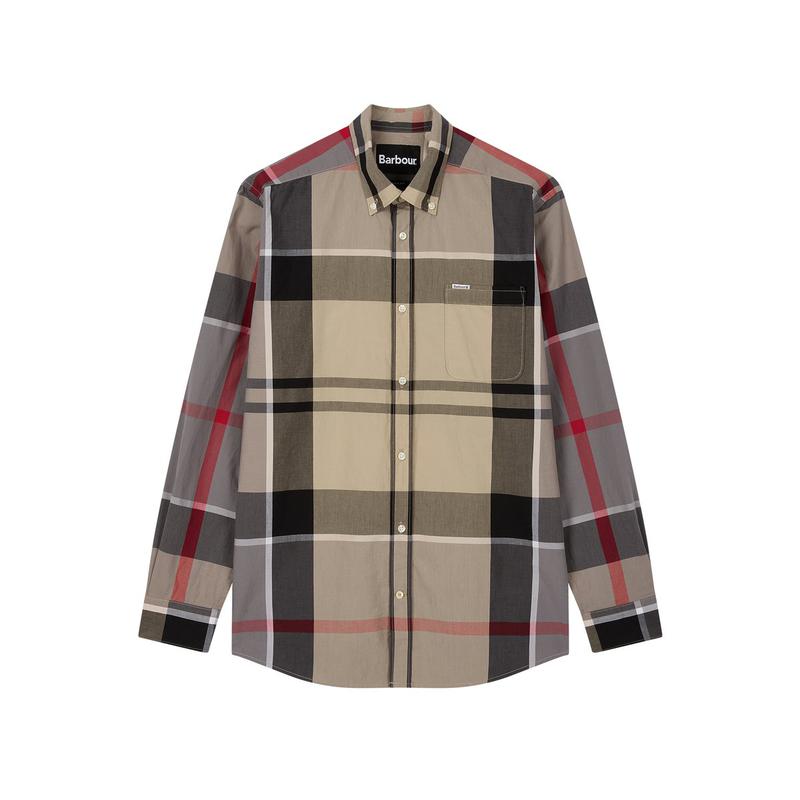 26SS メンズ ベージュ Harris Tartan シャツ URSH6E003I2