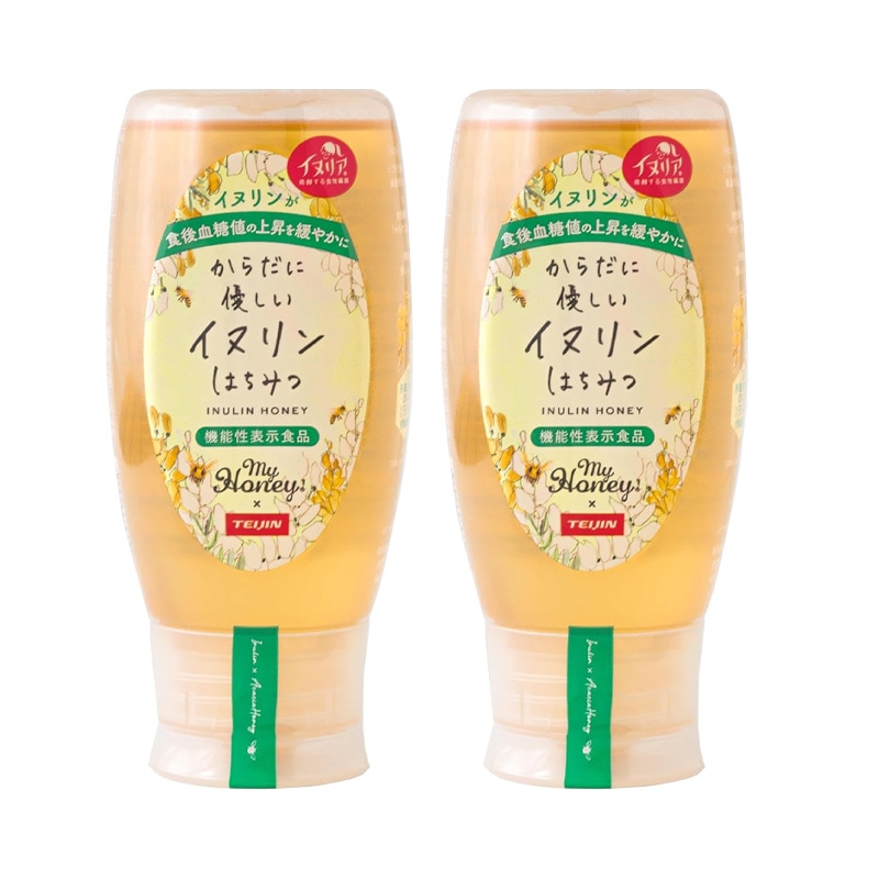 からだに優しいイヌリンはちみつ 500g 2本セット イヌリンハニー チューブボトル 生はちみつ 蜂蜜